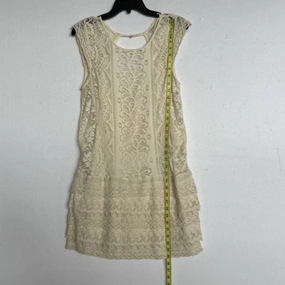 American Eagle Cream Lace Sleeveless Open Back Mini Women’s Dress Size SP - Image 1 of 4