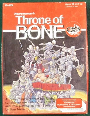Juego de Caja Trono de Hueso Nigromante, Ral Partha (1987) 10-415, Chaos Wars Foto 1 de 4