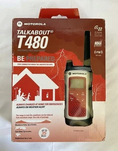 Radio bidirectionnelle Motorola Talkabout T480 22 canaux NOAA météo radio FM NEUF - Photo 1/8