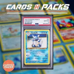 Carte Pokemon Carabaffe 42/102 Set de Base Edition 1 PSA 10 GEM MINT 🇫🇷 - Picture 1 of 2
