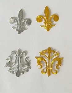 Embroidered applique motif costume patch iron on 5.3 x6.5 cm/6.7 x 6.9 cm - Picture 1 of 7