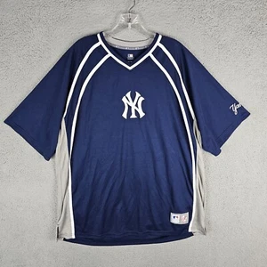 New York Yankees Shirt Mens XL Blue NY Yankees Logo MLB Baseball - Picture 1 of 11