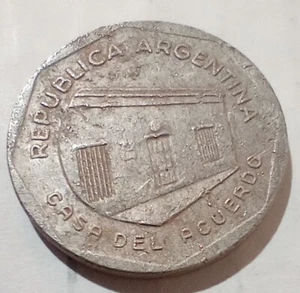 Moneda 10 Australes ₳ 1989 Argentina Casa Del Acuerdo - Imagen 1 de 2