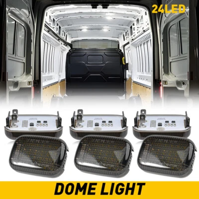 6x Luz de teto interna de LED para 2015-2024 Ford Transit 150/250/350/350 HD Van EOA - Imagem 1 de 4