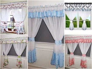 Amazing Voile Net Curtains Ready Made Living Room Bedroom Modern SALE! - Picture 1 of 8