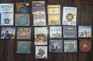 15 PC Games - Myst Bundle (Riven Exile Uru Revelation) Schizm Pharoah ETC - Picture 1 of 1