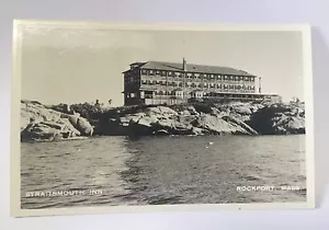 RPPC FOTO REALE Cartolina STRAITSMOUTH INN ROCKPORT, Massachusetts - Foto 1 di 5
