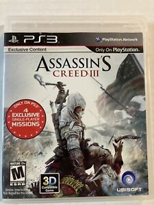 Assassins Creed III PlayStation 3 PS3 Great Pre-owned Condition W/Manual