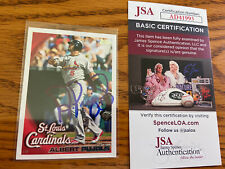 Albert Pujols Signed Autographed 2010 Topps Card - Jsa - Cardinals Hof