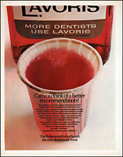1967 Lavoris mouthwash more dentists use lavoris rinse retro photo print ad L45
