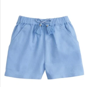 BISBY (by Little English) Linen Pull-on Shorts - Hydrangea - NWT Girls 14 - Picture 1 of 1