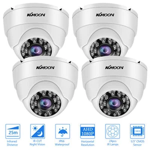 4PCS KKmoon 1080P 2MP CCTV Dome Camera Outdoor Weatherproof Security Camera V0U2 - Picture 1 of 12