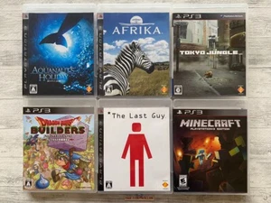 PS3 Afrika & Aquanaut's Holiday & Tokyo Jungle & Builders & Last Guy & Minecraft - Picture 1 of 14