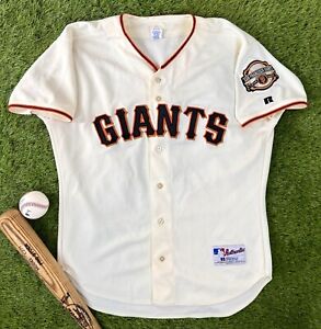 Barry Bonds San Francisco Giants Authentic 2000 MLB Baseball Jersey Home Cream