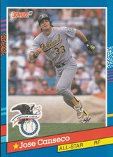 JOSE CANSECO (Oakland A's) 1990 Donruss All-Star Series Card - Card Number 50