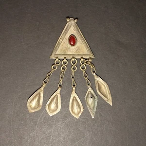 Dangle Pendant Turkoman BellyDance KUCHI Tribal Afghan 849k7 - Picture 1 of 1