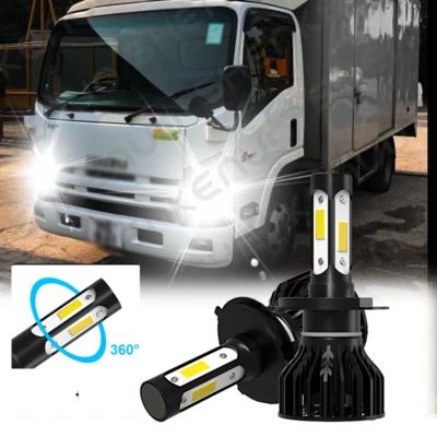 LED Headlight Light Bulbs Conversion Kit For Isuzu NP-R NQ-R NPR NQR 2008-2013 - Image 1 of 4