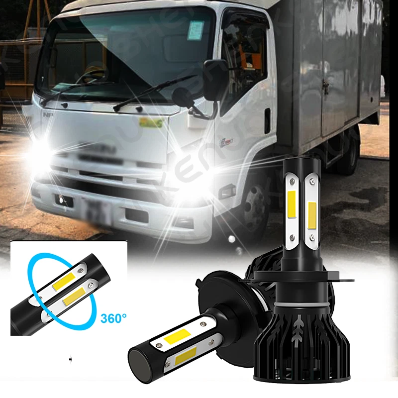 LED Headlight Light Bulbs Conversion Kit For Isuzu NP-R NQ-R NPR NQR 2008-2013 - Image 1 of 4