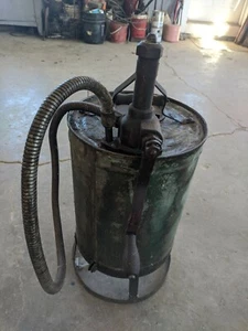 Vintage Oil Grease Bucket Pump Gas and Oil Memorabilia  - Picture 1 of 6