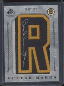 2006-07 SP Game Used Hockey Bobby Orr BRUINS #LM-OR Letter Marks Auto /50 - Bild 1 von 2