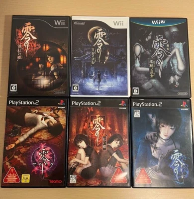 Lot 6 Fatal Frame Zero 1 2 3 Mask Crimson Maiden set PS2 Wii WiiU Japan Ver. - Image 1 of 4