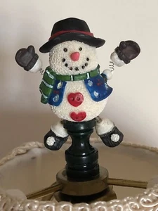 Snowman Finial Resin New - Picture 1 of 2