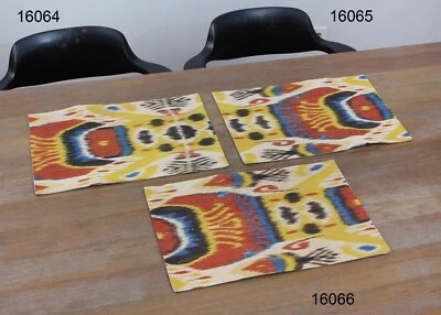 Capa de travesseiro Ikat uzbeque conjunto de 3 peças 12,01 x 17,72 nova em folha envio rápido 16064 - Imagem 1 de 4