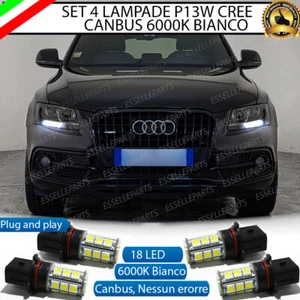 KIT LAMPADE POSIZIONE LUCI DIURNE DRL P13W 18 LED CANBUS 6000K AUDI Q5 BIANCO - Foto 1 di 9