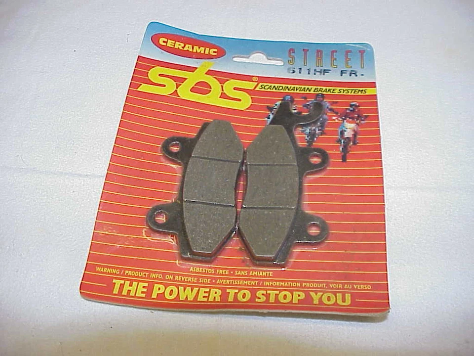 SUZUKI, KAWASAKI, SBS ТОРМОЗНЫЕ КОЛОДКИ, 89-90 KX125, 89 KX500, RM125, RM250, 611HF  - Изображение 1 из 1