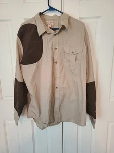 C.C. Filson Co Hunting Shooting Shirt Men’s Size Large Beige Tan Brown XXL - Picture 1 of 7