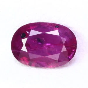0.87Ct ICA Certified Amazing Oval 100% Natural Pinkish Red Mozambique RUBY - Picture 1 of 8