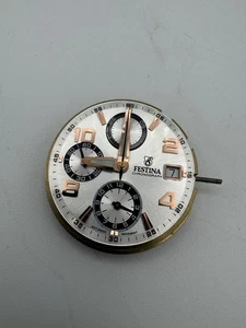 Festina ETA Valjoux 7750, Automatic Chronograph Movement W/ Date and Dial - Picture 1 of 4