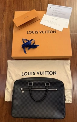 NEW Louis Vuitton PDB MM Porto Documents N50200 Damier Graphite Business Bag - Image 1 of 4