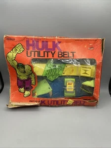 Vintage 1978 Incredible Hulk Official Utility Belt Complete w/ Box Remco Marvel - Picture 1 of 15