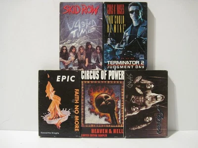 Lot 5 Metal Glam Rock Cassette GUNS Circus POISON Epic SKID ROW Play Tested NICE - Image 1 of 2