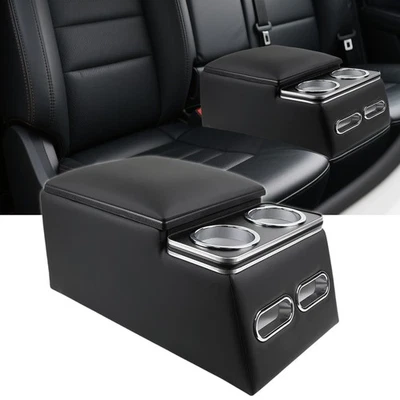 Organizador universal de asiento de camión con portavasos banco trasero asiento consolas centrales Foto 1 de 4