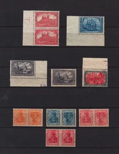 DEUTSCHLAND REICH GERMANIA SAMMLUNG POSTFRISCH VOLL ORIGINAL GUMMIERT NIE GEFARNIERT und SCHARNIER - Bild 1 von 7