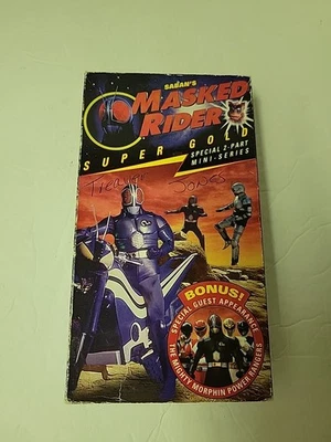 VTG 1995 SABAN'S MASKED RIDER SUPER GOLD 2 Part Mini Series VHS W/ Power Rangers - Image 1 of 4