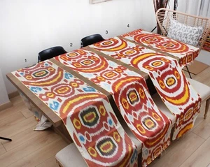 Ikat Fabric Set of 4 pcs = 8.96 meters Brand New Fast Shipment 15894 - Picture 1 of 24
