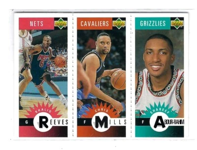 1996-97 Upper Deck Collector's Choice Mini Cards Reeves, Mills, Abdur-Rahim - Image 1 of 2