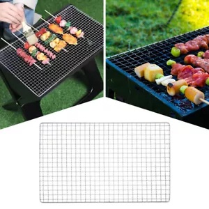 Stainless Steel Mesh BBQ Grill Grate Grid Wire Rack Cooking Replacement Net - Picture 1 of 12