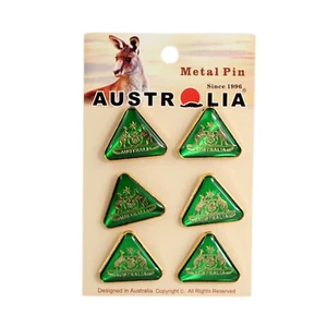 6 Australia Hat Stick Pin Badge Lapel Brooch Australian Koala Joey 2 Kangaroo - Picture 1 of 5