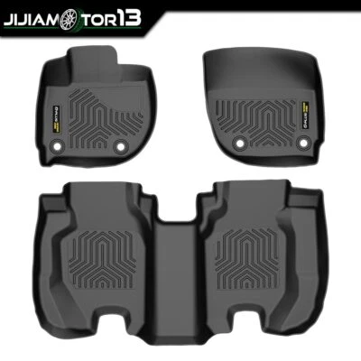 TPE Floor Mats Liners Fit for 15-20 Honda Fit 3D Molded TPE All-weather - Image 1 of 4