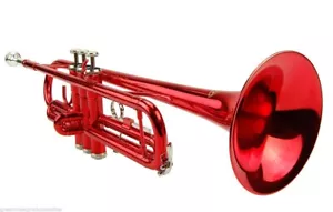 TROMBA LACCATA ROSSA RIFINITA BB CHIAVI TROMBA + CUSTODIA RIGIDA OMAGGIO + BOCCAGLIO - Foto 1 di 1