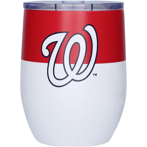 Washington Nationals 16oz. Colorblock Stainless Steel Curved Tumbler Cover