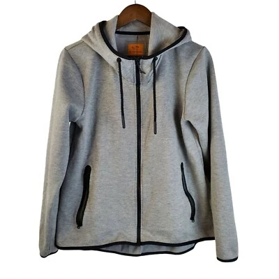 Champion Jacket Womens Medium Gray Black Trim Victory Fleece Athletic Casual - Image 1 of 4