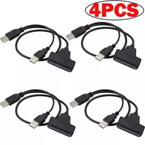 4X USB 2.0 to 2.5in HDD 7+15pin SATA Hard Drive Cable Adapter For SATA SSD& HDD - Picture 1 of 9