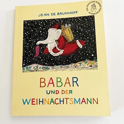 Jean de Brunhoff Babar and Santa Claus Weihnachtsmann, 1980 In German EX Copy - Image 1 of 4