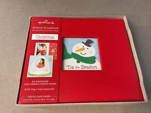 Libro di ritagli istantaneo Natale Hallmark 20 Pg TIS THE SEASON carta senza acido in scatola - Foto 1 di 15
