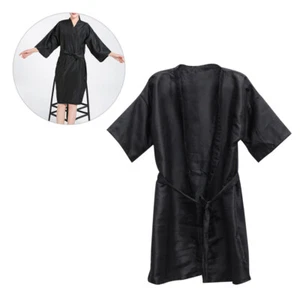 Accappatoio colore capelli unisex salone mantelle parrucchiere smocks mantelle accappatoi per clienti - Foto 1 di 11